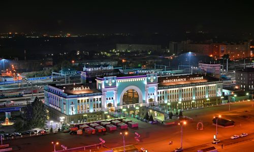 Novosibirsk,,Russia,-,August,26,-,Night,View,Of,Novosibirsk